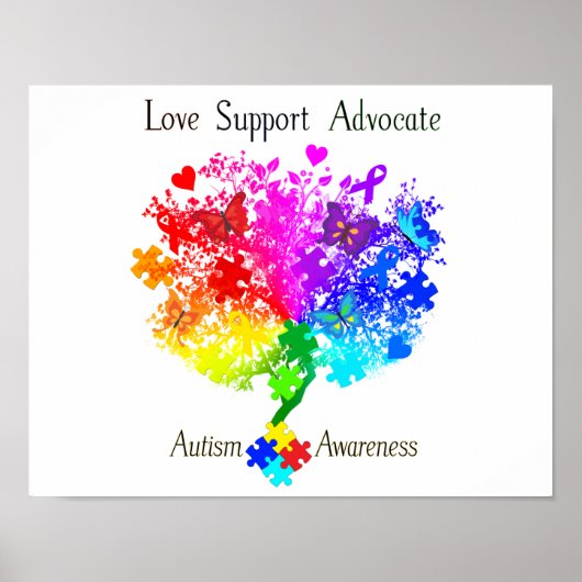 Autisme Spectrum Tree Poster (Voorkant)
