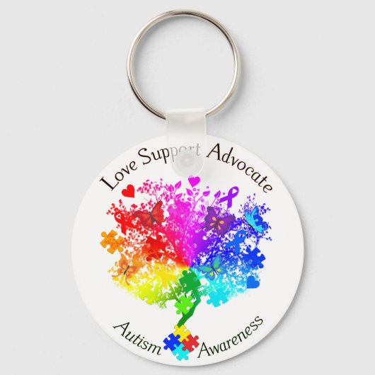 Autisme Spectrum Tree Sleutelhanger (Voorkant)