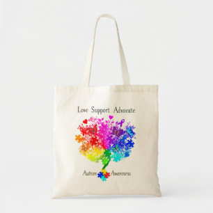 Autisme Spectrum Tree Tote Bag