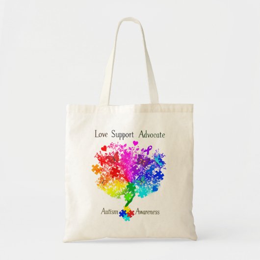Autisme Spectrum Tree Tote Bag (Voorkant)