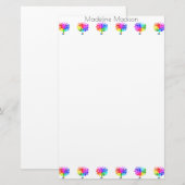 Autisme Spectrum Trees Briefpapier (Voorkant / Achterkant)