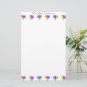 Autisme Spectrum Trees Briefpapier (Staand voorkant)