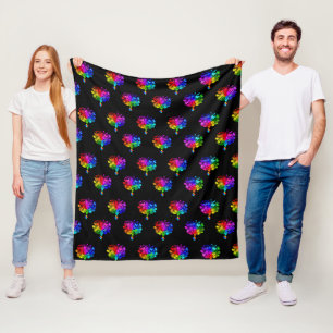 Autisme Spectrum Trees Fleece Deken