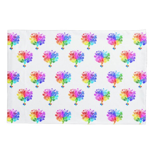 Autisme Spectrum Trees Kussensloop (Achterkant)