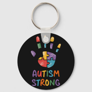 Autisme Sterk Sleutelhanger