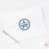 Autisme stickprogramma | Autisme Decal-programma Ronde Sticker (Envelop)