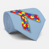 Autisme Stropdas (Opgerold)