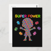 Autisme, superkrachtig Briefkaart (Voorkant / Achterkant)