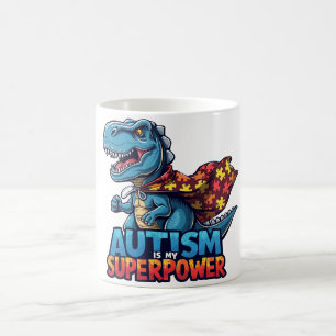 Autisme T-Rex Superpower Bewustzijn Koffiemok
