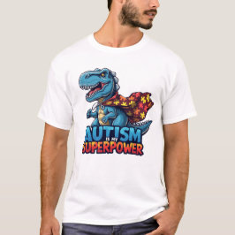 Autisme T-Rex Superpower Bewustzijn T-shirt