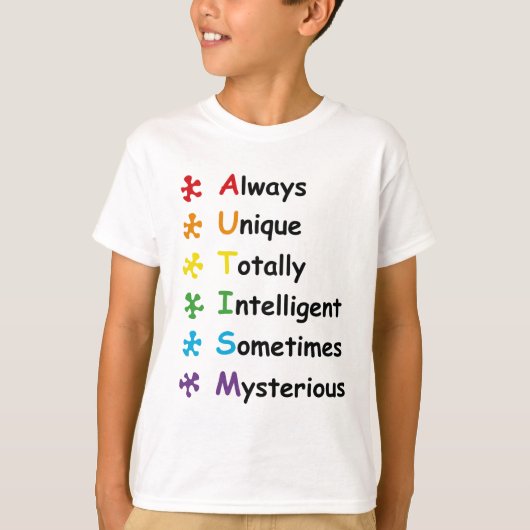 Autisme T-shirt (Voorkant)