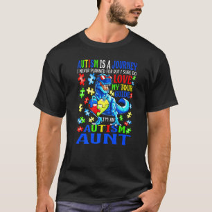 Autisme Tante Reis Citaat Autisme Bewustzijn Dinos T-shirt