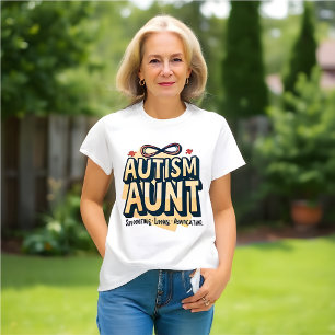 Autisme tante: steunen, liefhebben, pleiten t-shirt