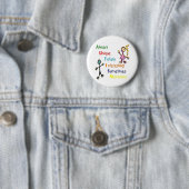 Autisme Traits Ronde Button 5,7 Cm (In situ)