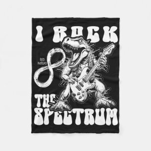 Autisme Trex Autisme Infinity in Rock The Spectrum Fleece Deken