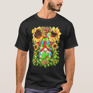 Autisme Vader Dwerg Cute Zonnebloem Voor Leraren A T-shirt
