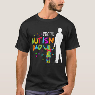Autisme Vader En Zoon Trots Autisme Vader Puzzel V T-shirt