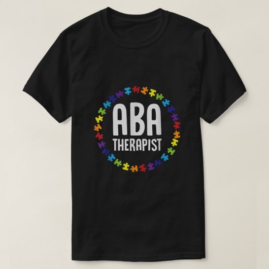Autisme van de ABA Therapist Mentoring Behavior An T-shirt (Design voorkant)