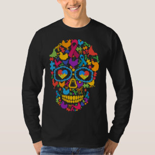 Autisme van de Chicken Skull T-shirt