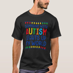 Autisme verlicht wereld trotse autistische moeder t-shirt