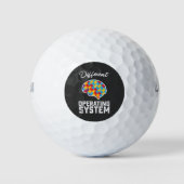 Autisme Verschillende besturingssystemen Neurodive Golfballen (Voorkant)