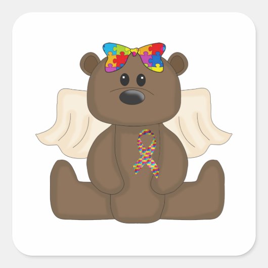 Autisme Vierkante Sticker (Voorkant)