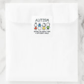 Autisme Vierkante Sticker (Tas)