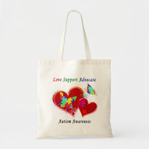 Autisme Vlinders in Harten Tote Bag