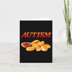 Autisme Voedselliefhebber Kip Nugget Foodie Kaart