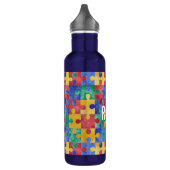 Autisme voorlichting puzzle waterfles (Links)