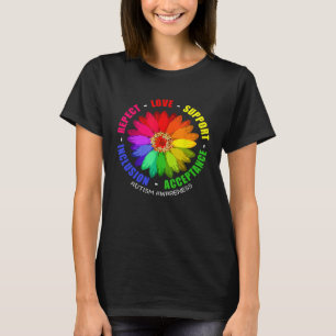 Autisme Vrouwen Mannen Respecteer Liefde Steun Au T-shirt