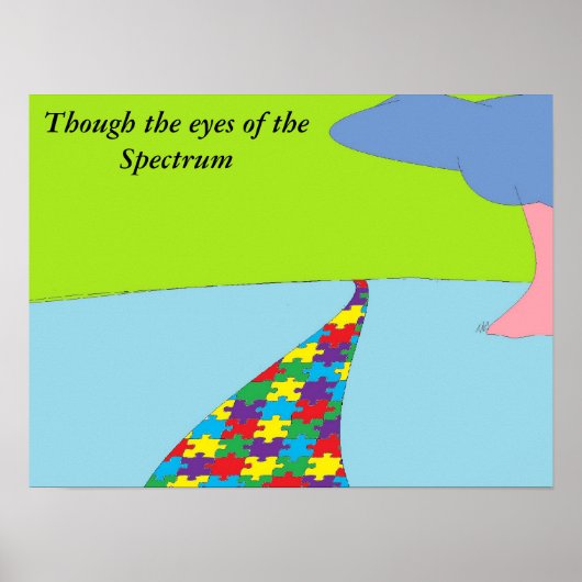 autisme wereld poster (Voorkant)