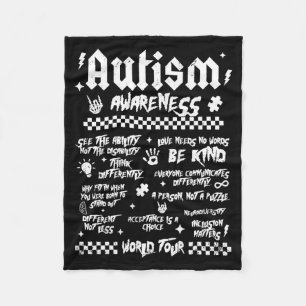 Autisme Wereldtournee Autisme Bewustzijn (op achte Fleece Deken
