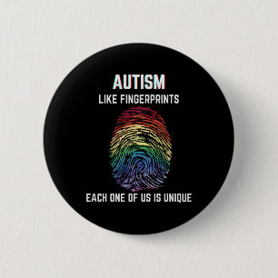 Autisme zoals vingerafdrukken zijn we allemaal uni ronde button 5,7 cm