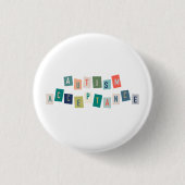 Autismeaanvaarding Ronde Button 3,2 Cm (Voorkant)