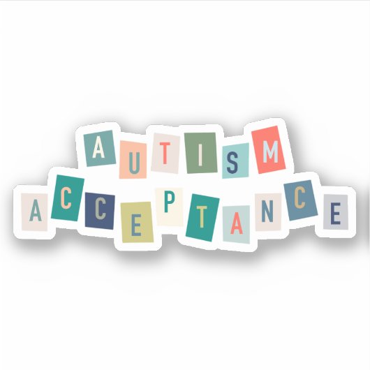 Autismeaanvaarding Sticker (Voorkant)