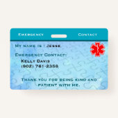 Autismebadge Badge (Achterkant)