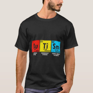 Autismebewustzijn Elementen Periodiek Systeem Mann T-shirt
