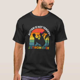 Autismebewustzijn voor de beste autisme-moeder ooi t-shirt