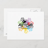 Autismhanddruk Briefkaart (Voorkant / Achterkant)