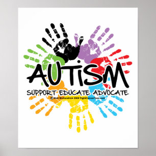 Autismhanddruk Poster