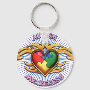 AUTISMTRIBALHEART15 SLEUTELHANGER
