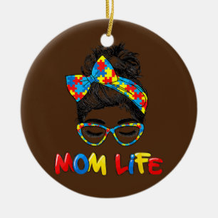 Autistic Autism Awareness Mam Life Women Moeder Keramisch Ornament