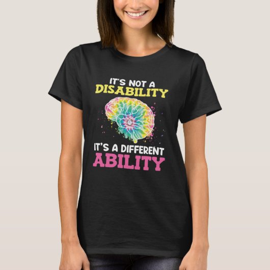 Autistic Awareness Its not a disability Autism  1 T-shirt (Voorkant)