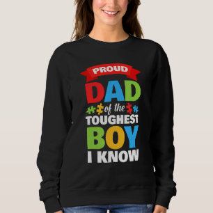 Autistic Awareness Month Mannen Proud Autism Dad Trui