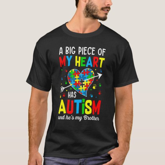 Autistic Boy Piece My Heart heeft autisme Hij is m T-shirt (Voorkant)