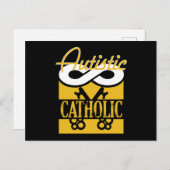 Autistic Catholic God Religion Prayer Autism Gift Briefkaart (Voorkant / Achterkant)