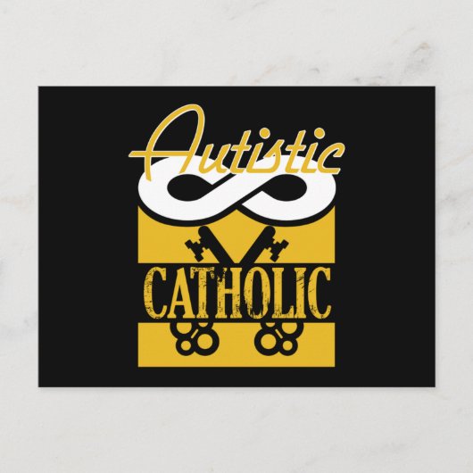 Autistic Catholic God Religion Prayer Autism Gift Briefkaart (Voorkant)