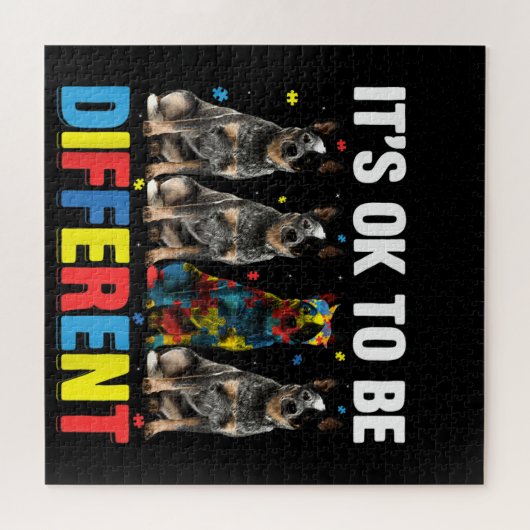 Autistic|Het is oké om een andere Australische vee Legpuzzel (Horizontaal)