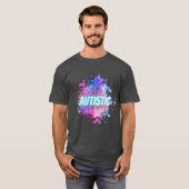 Autistic Paint Splatter Brain Shirt (Voorkant volledig)